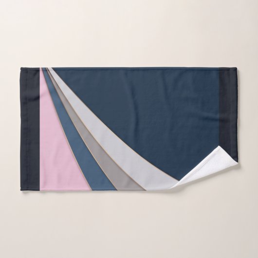 Abstracte moderne geometrische eenvoudige afdruk bad handdoek (Handdoek)