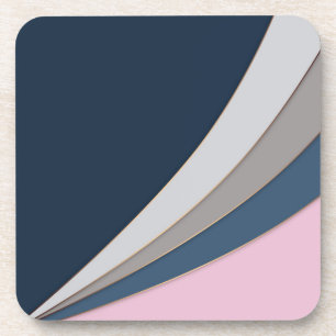 Abstracte moderne geometrische eenvoudige afdruk bier onderzetter