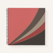 Abstracte moderne geometrische eenvoudige afdruk notitieboek (Voorkant)