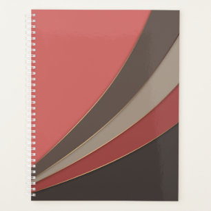 Abstracte moderne geometrische eenvoudige druk planner