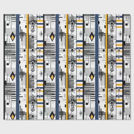 Abstracte moderne geometrische elementen van het o cadeaupapier (Vlak)