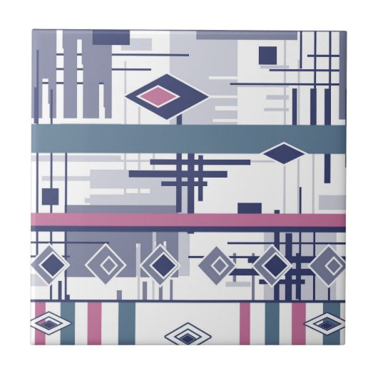 Abstracte moderne geometrische elementen van het o tegeltje (Voorkant)