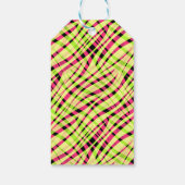 Abstracte moderne geometrische gestript heldere zo cadeaulabel (Achterkant)