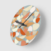 Abstracte moderne geometrische kunst ronde klok (Hoek)