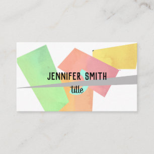 abstracte moderne geometrische maatstaf visitekaartje