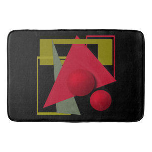 Abstracte moderne geometrische vormen afdrukken badmat