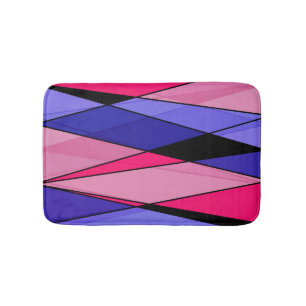 Abstracte moderne geometrische vormen driehoeken r badmat