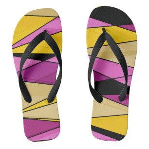 Abstracte moderne geometrische vormen driehoeken r teenslippers