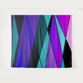 Abstracte moderne geometrische vormen driehoeken r wandkleed (Voorkant (horizontaal))