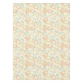 Abstracte moderne geometrische vormen pastelretro tafelkleed (Voorkant)