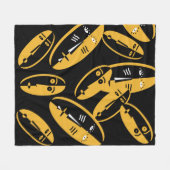 abstracte, moderne gezichtspatronen fleece deken (Voorkant (Horizontaal))