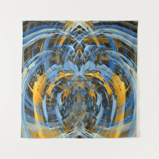 Abstracte moderne ijskunst met wervelende vormen wandkleed