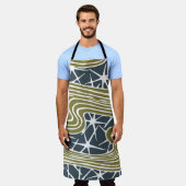 Abstracte moderne illustratie uit de midden eeuw - schort (Gedragen)