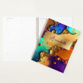 Abstracte moderne juwelen en goudzirlen planner (Display)