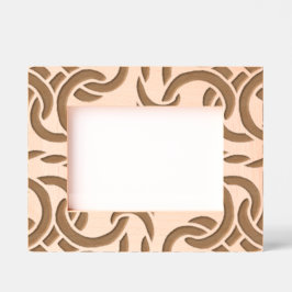 Abstracte Moderne Keltische Knoop Elegante Chique  Gegraveerde Lijstjes