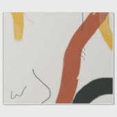 Abstracte moderne kunst cadeaupapier (Vlak)