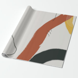 Abstracte moderne kunst cadeaupapier