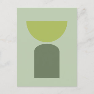 Abstracte moderne kunst geometrische vormen Sage G Briefkaart