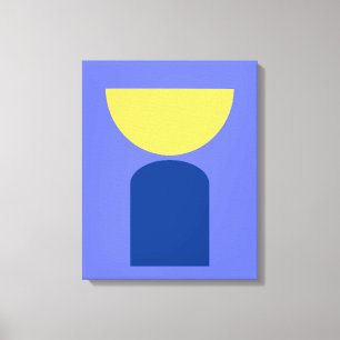 Abstracte moderne kunst geometrische vormen Sage G Canvas Afdruk