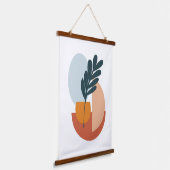 Abstracte moderne kunst hangend wandkleed (Gebogen)