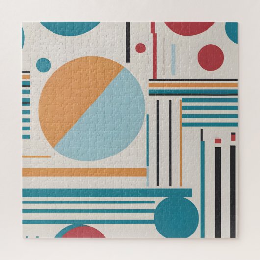 Abstracte moderne kunst legpuzzel (Verticaal)