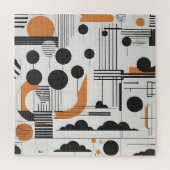 Abstracte moderne kunst legpuzzel (Verticaal)