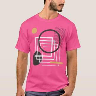 Abstracte moderne kunst ontwerp vrouwen mannen abs t-shirt