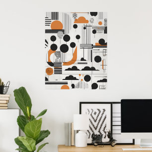 Abstracte moderne kunst poster