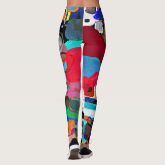 Abstracte moderne kunst schattig leggings