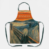 Abstracte moderne kunst schreeuw schort (Voorkant)