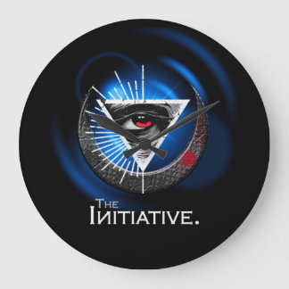 Abstracte moderne kunst wandklok grote klok