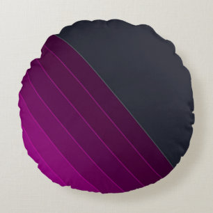 Abstracte , moderne lijnen met strippen , donker p rond kussen