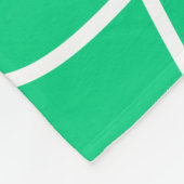 Abstracte moderne lijnkunst in groen | Kute Fleece Deken (Hoek)