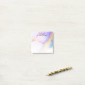 Abstracte moderne Lila Waterverf Verf Aangepaste n Post-it® Notes (Op bureau)
