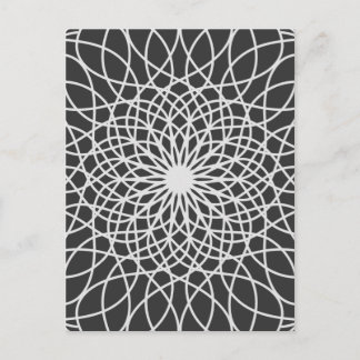 Abstracte moderne lotus briefkaart