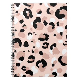 Abstracte moderne luipaard naadloos. Dieren  Notitieboek