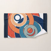 Abstracte moderne, minimale kunstlandschapsgeometr bad handdoek (Handdoek)