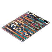 Abstracte moderne, minimale kunstlandschapsgeometr notitieboek (Linkerzijde)