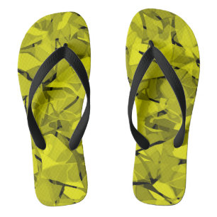 Abstracte moderne mozaïekkristallijne vormgeving teenslippers