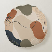 Abstracte moderne organische vormen kussen cadeau