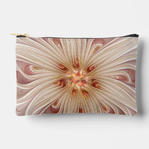 Abstracte moderne perzik pastel bloem fractal kuns etui