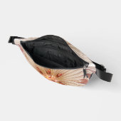 Abstracte moderne perzik pastel bloem fractal kuns heuptasje (Open)