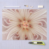 Abstracte moderne perzik pastel bloem fractal kuns tissuepapier (Craft)