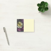 Abstracte moderne purper khaki grijs fractale bloe post-it® notes (Kantoor)
