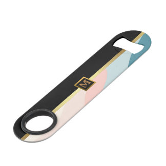 Abstracte Moderne Roze Mint Collectie Speed Flessenopener