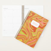 Abstracte moderne roze rode marmer Yarly Planner (Display)