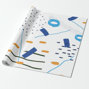 Abstracte moderne samenstelling afspelen cadeaupapier
