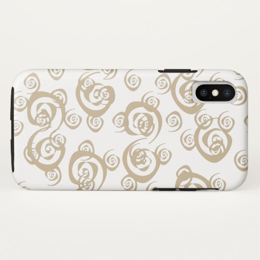 Abstracte moderne spiraalvormige kromme kunst Case-Mate iPhone case (Achterkant (horizontaal))