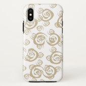 Abstracte moderne spiraalvormige kromme kunst Case-Mate iPhone case (Achterkant)