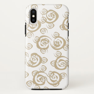 Abstracte moderne spiraalvormige kromme kunst iPhone x hoesje